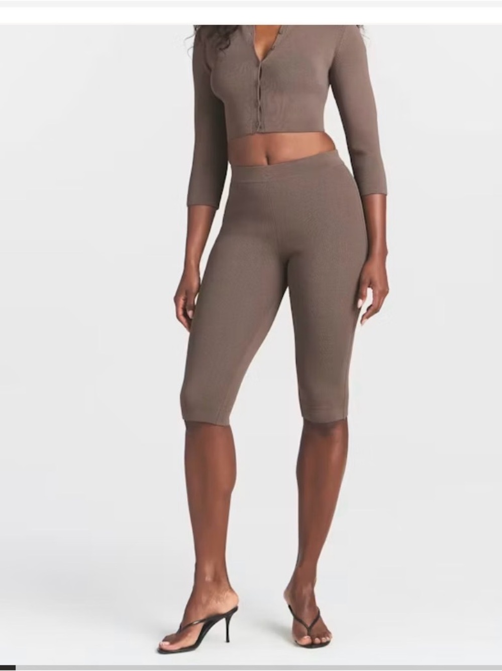 SKIMS
Refined Knit High Wast Capri Pants